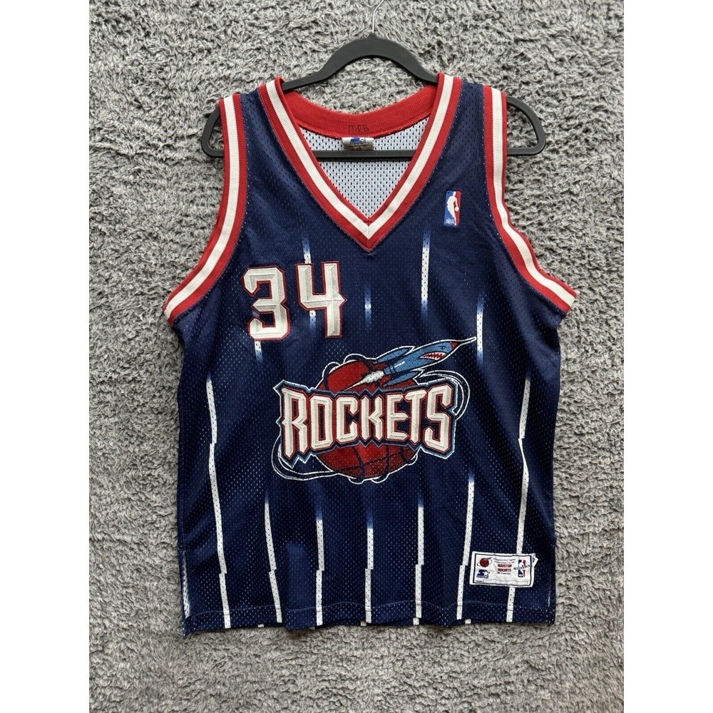 Vintage Hakeem Olajuwon Houston Rockets Starter Jersey NBA‎ Size 46